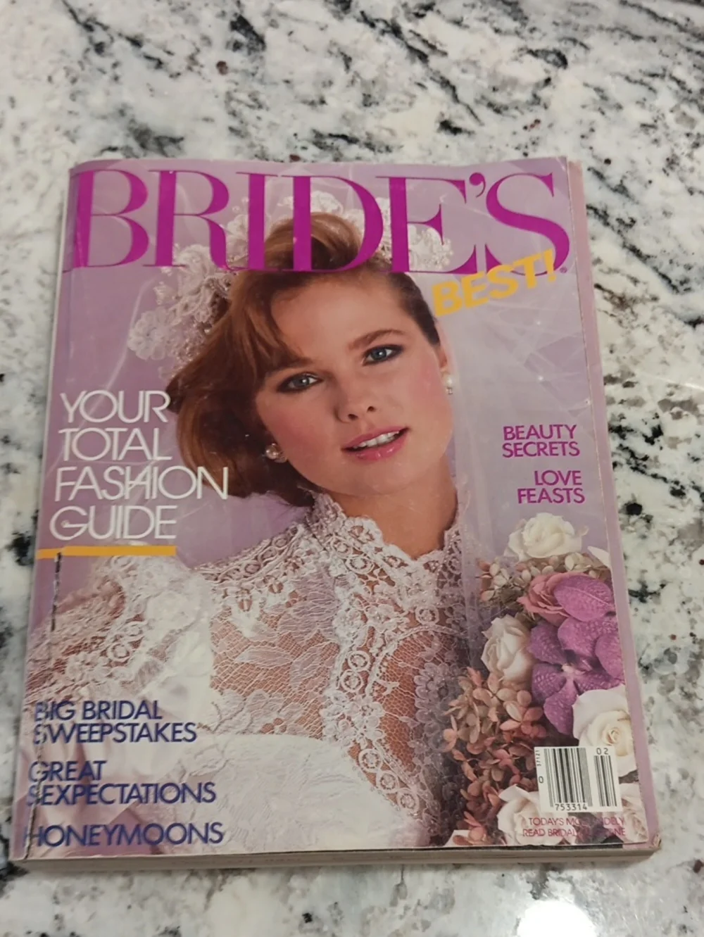 Hard To Find 1985 Bridal Magazine - Pink Cover